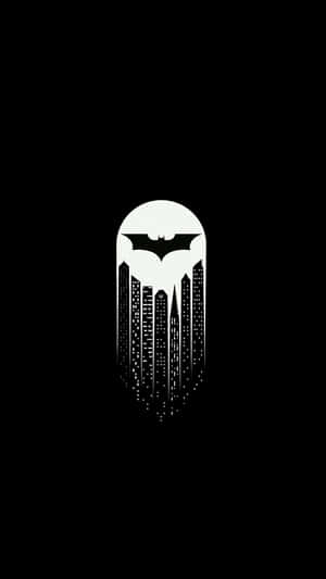 Batman Symbol Cityscapei Phone Wallpaper Wallpaper