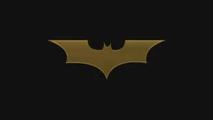 Batman Symbol Golden Silhouette Wallpaper