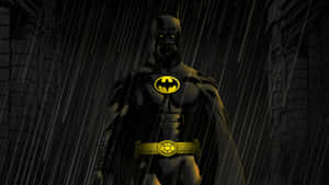 Batman Tablet In Rain Wallpaper