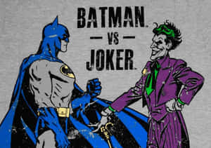 Batman Versus The Joker Comic Art Wallpaper