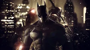 Batman Vs Deathstroke: The Ultimate Showdown Between Good Vs. Evil Wallpaper