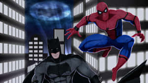 Batmanand Spiderman Dynamic Duo Wallpaper