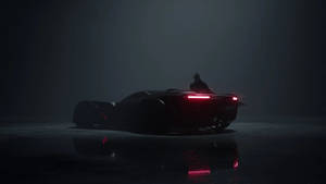 Batmobile Parked In The Dark Wallpaper