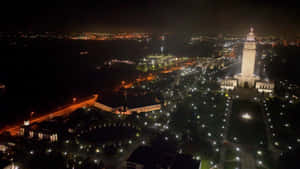 Baton Rouge Nighttime Aerial View Wallpaper