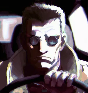 Batou Takes Out An Enemy In Ghost In The Shell Wallpaper