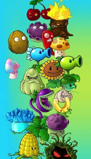 Battle Between Plants And Zombies Wallpaper