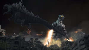 Battle Of Giants: Godzilla Vs Mechagodzilla Wallpaper