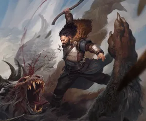 Battle Of Strategies In Gwent The Witcher Card Game Wallpaper