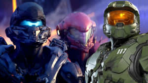 Battle-ready Halo Spartans Wallpaper
