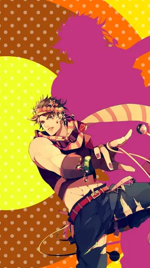 Battle Tendency Heroes And Villains In Action Wallpaper