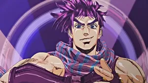 Battle Tendency: Iconic Characters In Action Wallpaper