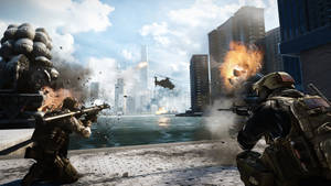 Battlefield 4 War Scene Wallpaper