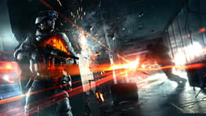 Battlefield Desktop Intense Firefight Wallpaper