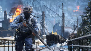 Battlefield Desktop Snowy Urban Warfare Wallpaper