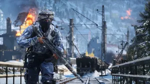 Battlefield Desktop Snowy Urban Warfare Wallpaper