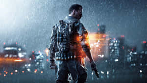 Battlefield Desktop Soldier In City Wallpaper