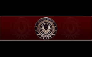 Battlestar Galactica Emblem Red And Black Wallpaper