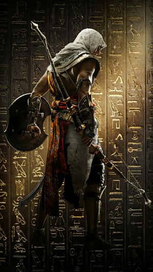 Bayek Of Siwa, Protector Of Egypt, In Action Wallpaper