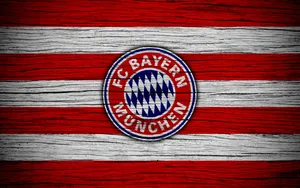 Bayern Munich Wooden Stripes Logo Wallpaper