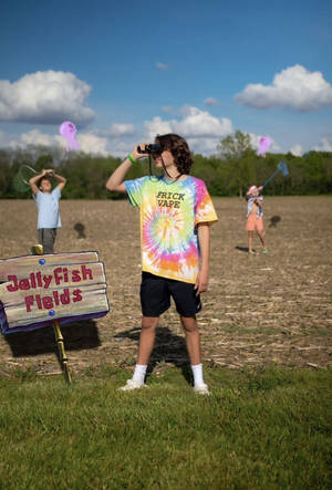 Baylen Levine With A Jellyfish: Meme Magic Wallpaper