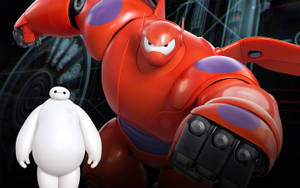 Baymax Big Hero 6 Red Wallpaper