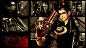 Bayonetta Dark Collage Wallpaper