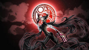 Bayonetta Red Moon Wallpaper