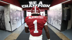 Be A Champion Football Player Mc Kinstry Wallpaper