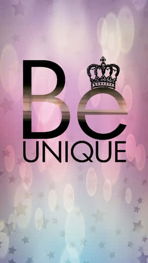 Be Distinct Purple Graphic Quotes Wallpaper