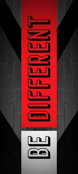Be Distinct Vertical Graphic Quotes Wallpaper