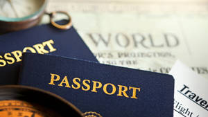 Be Globally Ready - Passport With Compass Macro Shot Wallpaper