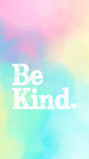 Be Kind In Tie Dye Background Wallpaper
