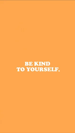 Be Kind Quote Orange Aesthetic Phone Wallpaper