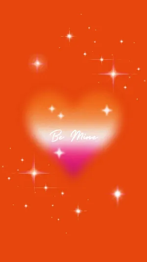 Be Mine Heart Aura Valentine Wallpaper