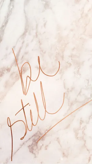 Be Still Lettering Wallpaper