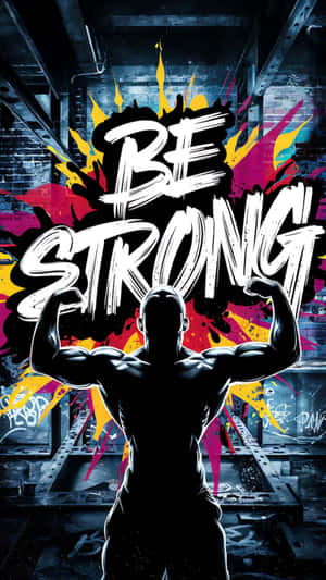 Be Strong Anime Gym Motivation Wallpaper
