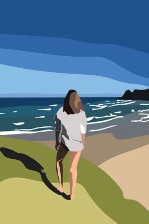 Beach Art 7201 X 10801 Wallpaper Wallpaper