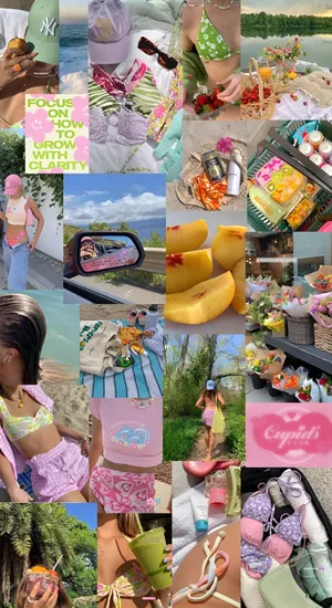 Beach Coconut Girl Vibes Wallpaper