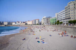 Beach Day Corunna Wallpaper