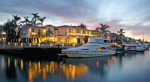 Beach House Yacht Wallpaper