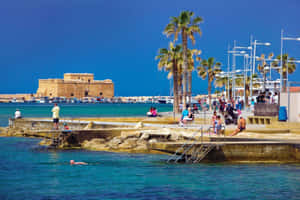 Beach In Paphos Wallpaper