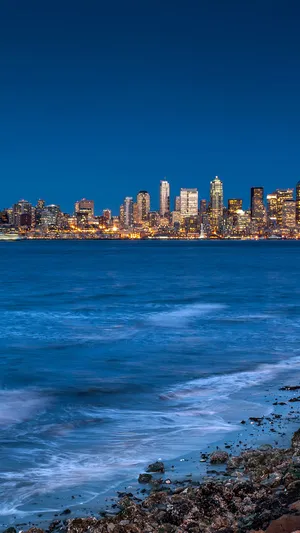 Beach Of Seattle Iphone Wallpaper