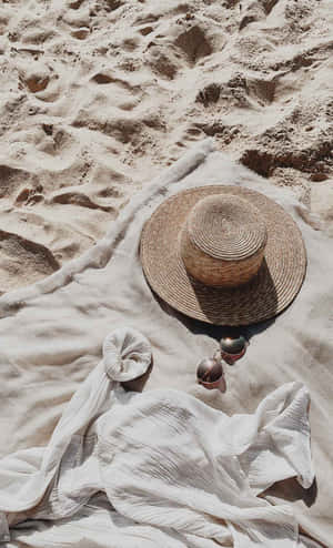 Beachside Summer Essentials Wallpaper