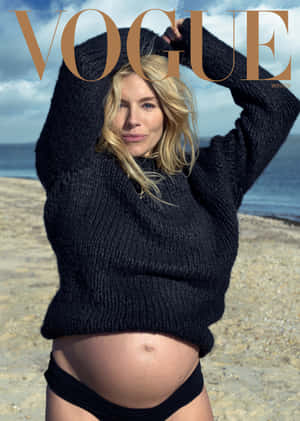 Beachside Vogue Cover Winter Edition Wallpaper