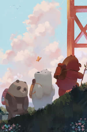 Bears_ Adventure_ Under_ Golden_ Gate_ Bridge Wallpaper