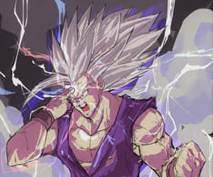 Beast_ Gohan_ Transformation_ Power_ Up Wallpaper