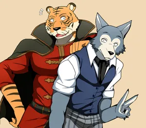 Beastars_ Bill_and_ Legoshi_ Anime_ Characters Wallpaper