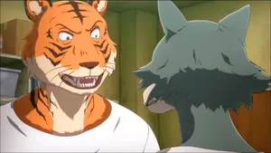 Beastars Billand Legoshi Confrontation Wallpaper