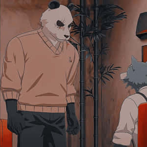 Beastars Gohinand Legoshi Conversation Wallpaper