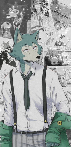 Beastars Legosi Collage Wallpaper